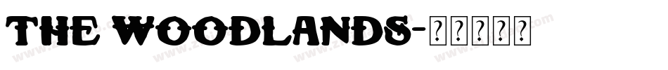 The Woodlands字体转换
